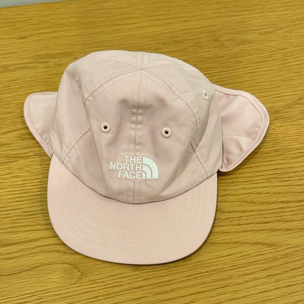 The North Face Pale Pink Sun Cap with Ear Flaps